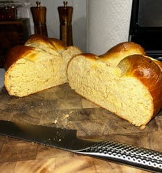 Challah Cut Open